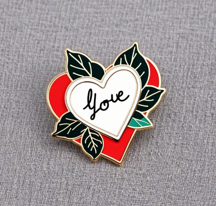 PinMart Black Dripping Bleeding Heart Enamel Lapel Pin – Goth Heart Pin, Emo Style, Enamel Badge